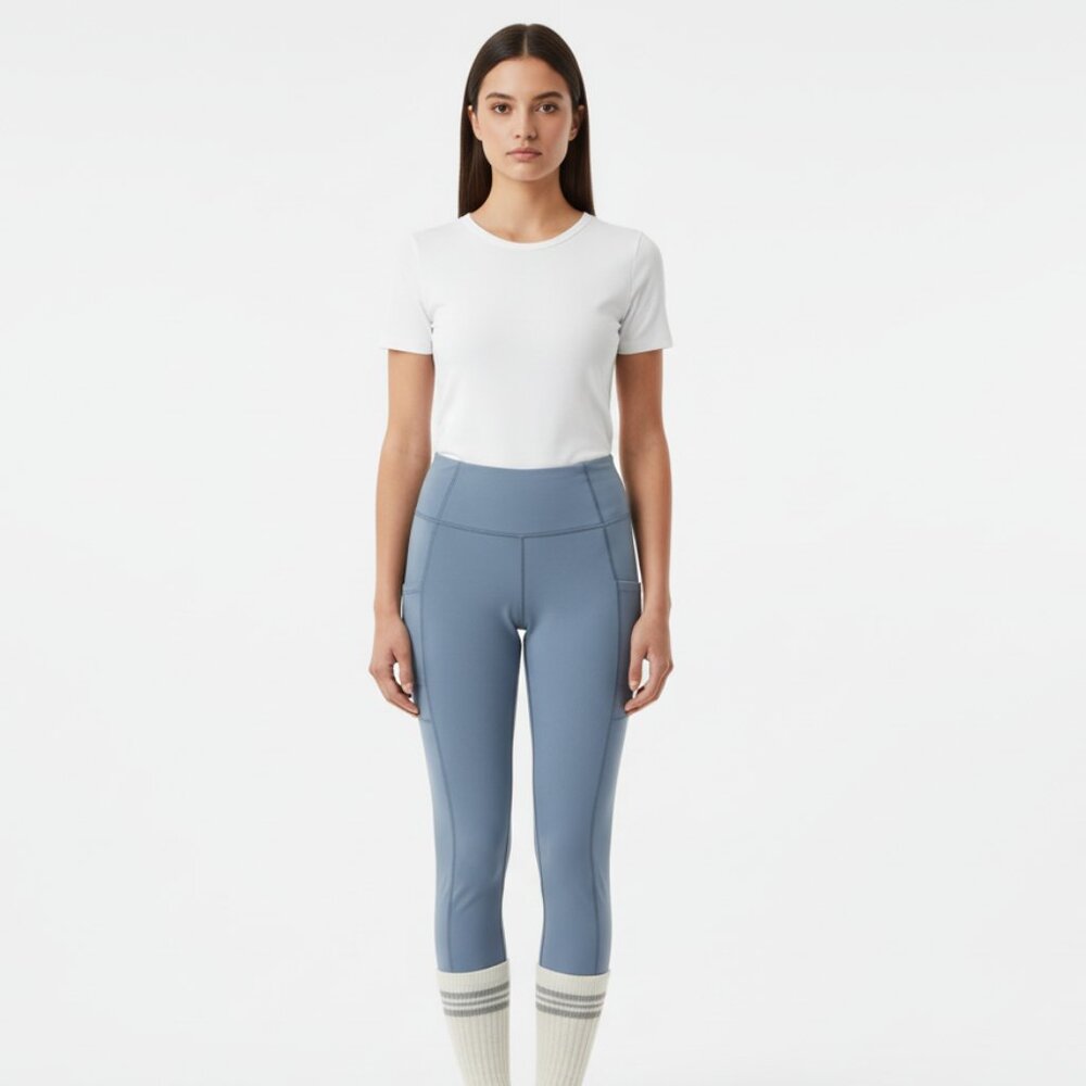 NWT FP Movement Stone Washed High-Waisted Leggings in‎ Blue – Women’s M